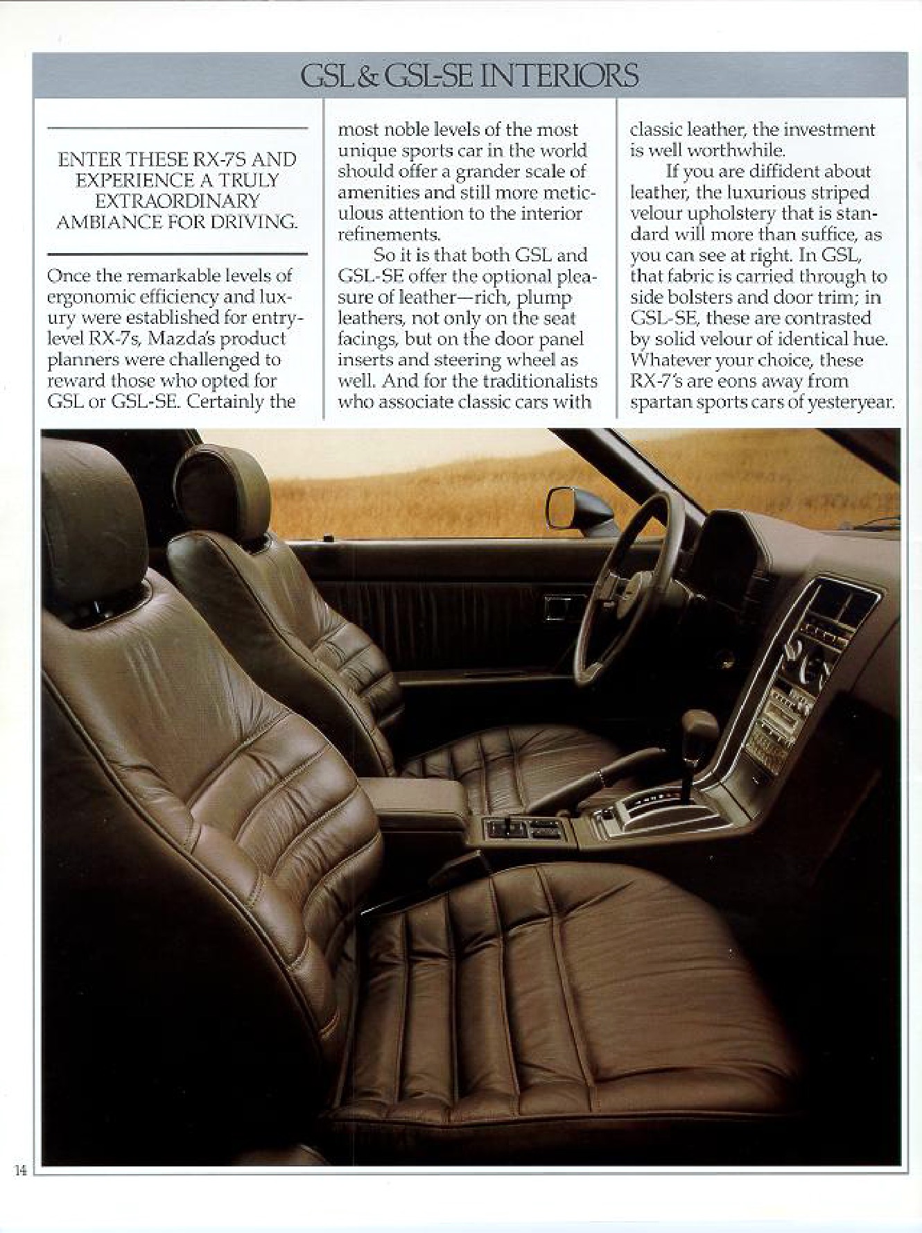 1985 Mazda RX-7 Brochure Page 10